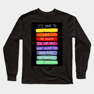 Classroom and home kid emotion resource Long Sleeve T-Shirt